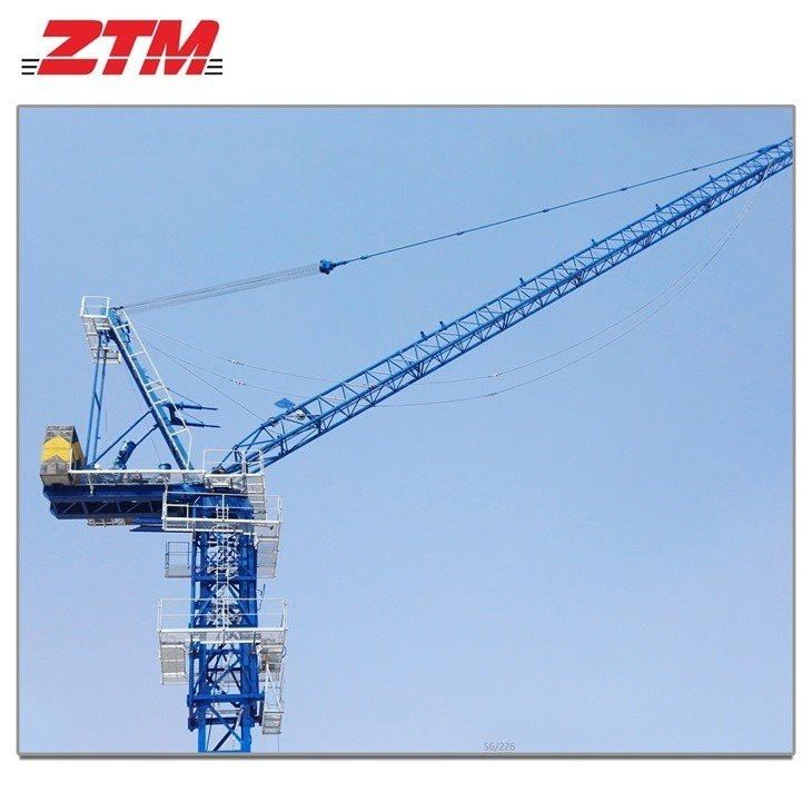 ZTL466 Luffing Tower Crane 25t Capacity 60m Jib Length 4.7t Tip Load Hoisting Equipment