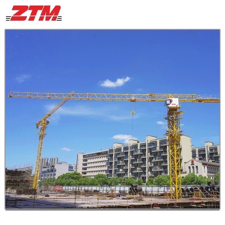 ZTT336B Flattop Tower Crane 16t Capacity 75m Jib Length 2.7t Tip Load Hoisting Equipment